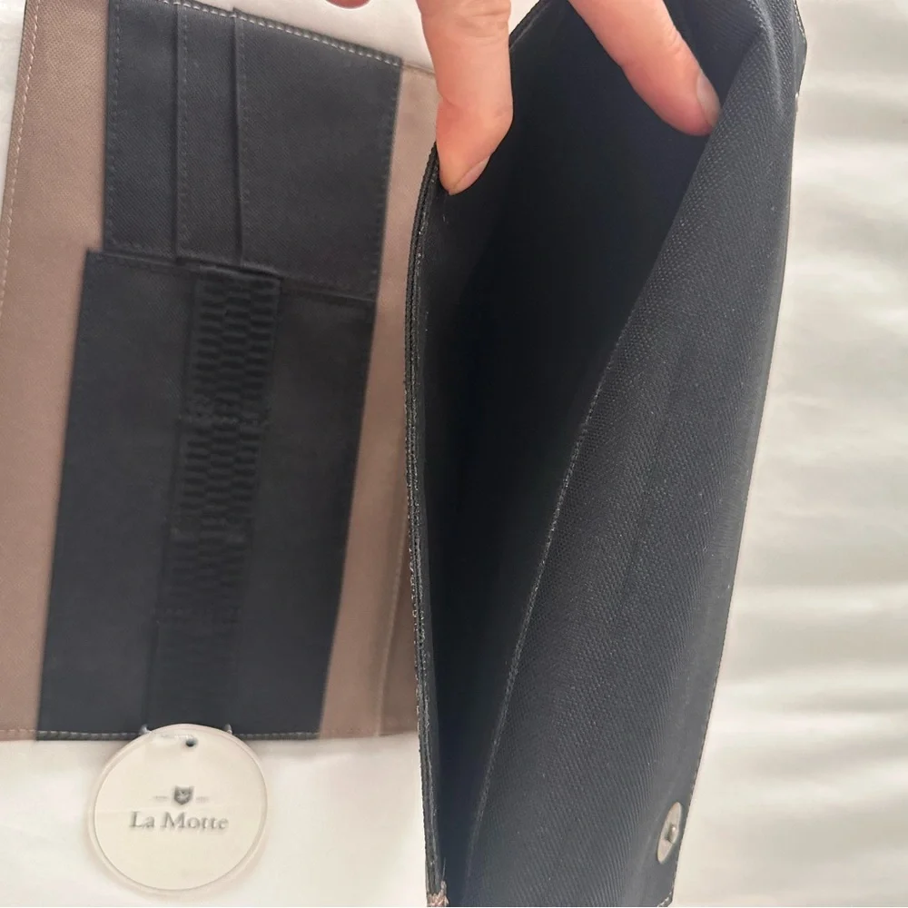 Black Leather Tablet Organizer
